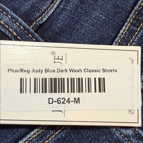 Judy Blue Deep Indigo Jean Shorts Mid Rise - Picture 4 of 6